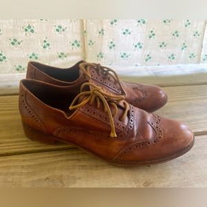 Cole Haan brown leather loafers size 6